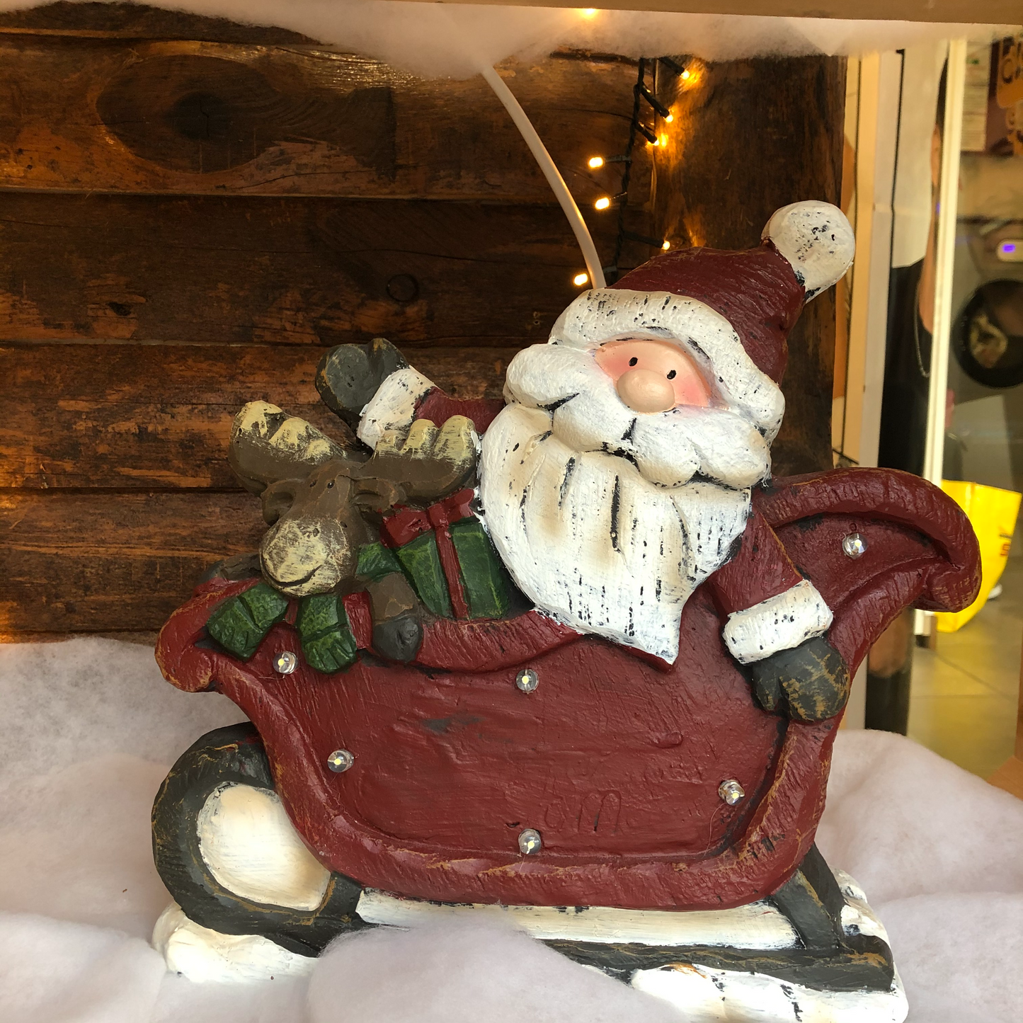 Babbo Natale su slitta | Decorazione natalizia