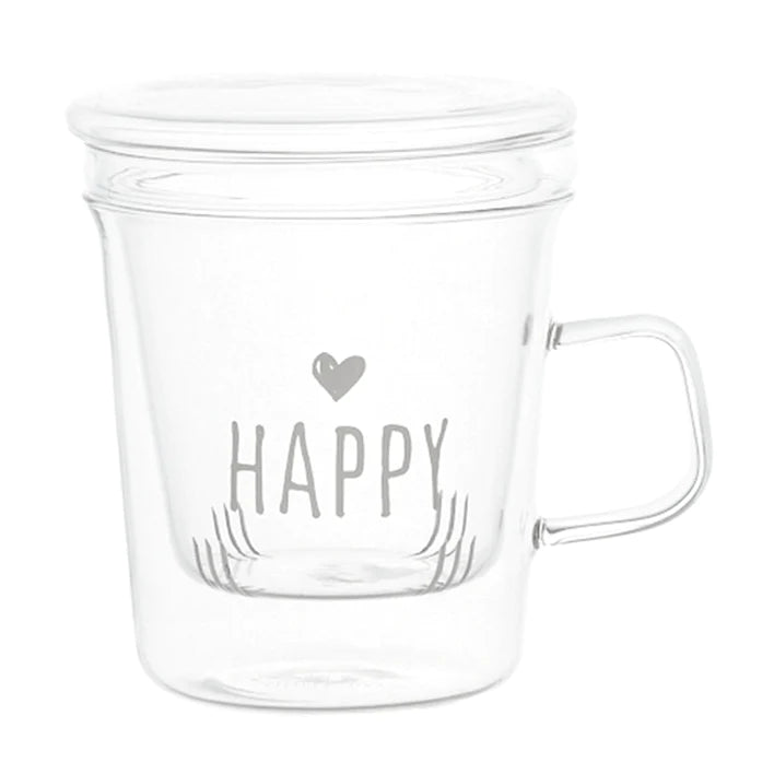 Mug con infusore Happy